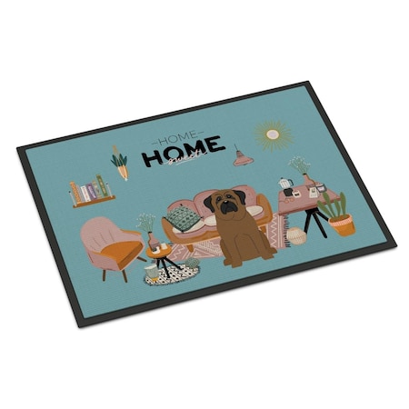 Carolines Treasures 18 x 27 in. Bullmastiff Sweet Home Indoor or Outdoor Mat CK7929MAT